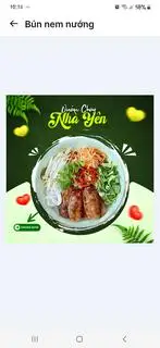 Bún nem nướng - 38.000 ₫ tại Quán Chay Nhà Yên - Chu Văn An