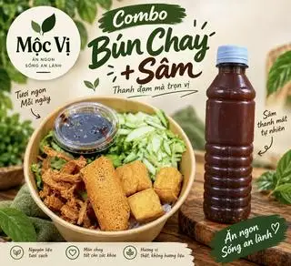 Hình ảnh Combo: 1 Bún chay + 1 Sâm 17 vị