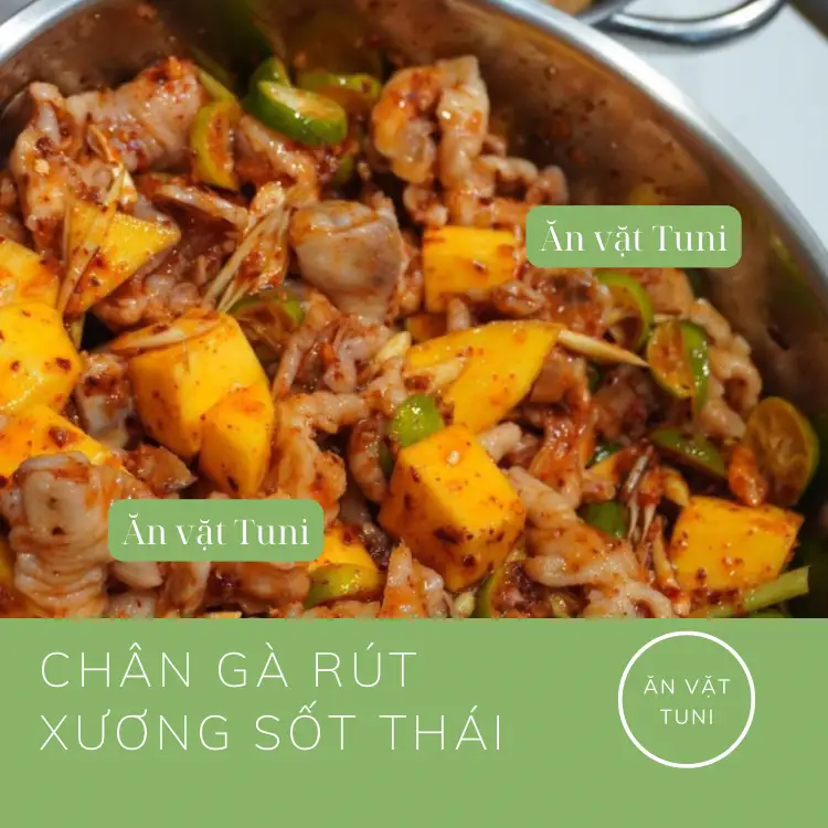 Chân gà rút xương sốt thái size L - 145.000 ₫ tại Chân Gà Sốt Thái TuNi - Lê Văn Thọ
