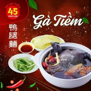 Gà ác tiềm 11 vị thuốc bắc - 98.000 ₫ tại Mì Vịt Tiềm 45 Chợ Lớn - Hà Huy Giáp