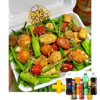 Hình ảnh [ TẶNG NƯỚC NGỌT và TÓP MỠ ] Combo Viên Chiên Sốt Mắm Tỏi - Size Lớn