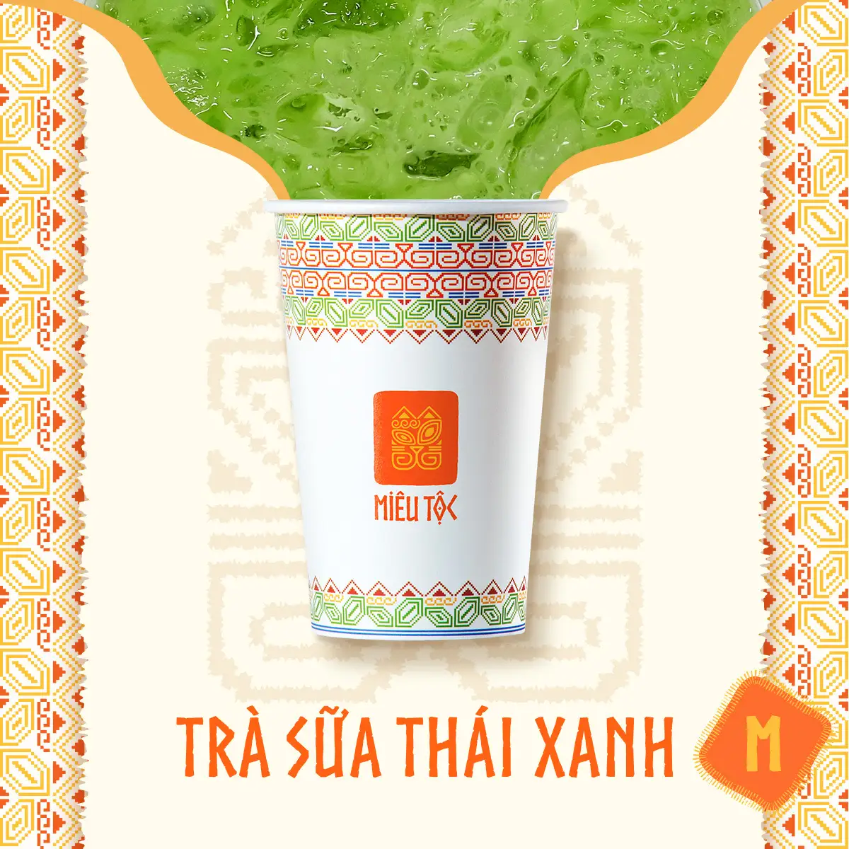 Trà sữa thái xanh - 37.000 ₫ tại Miêu Tộc Trà Bản - Đường Số 45