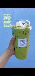 Hình ảnh Trà sữa Thái xanh full topping
