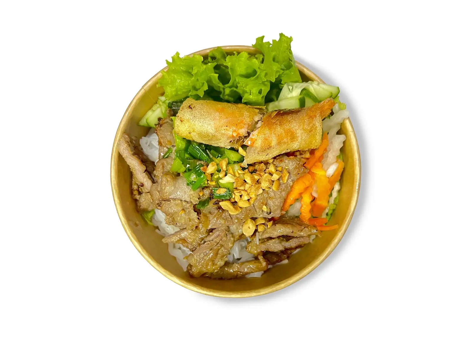 Bánh Hỏi Thịt Nướng + Chả Giò Tôm - 50.000 ₫ tại Đặc Sản Bún Thịt Nướng - Trần Đình Xu