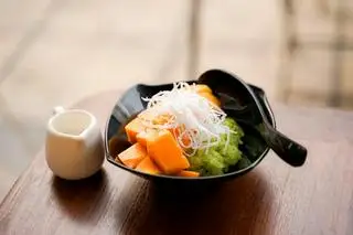 Hình ảnh xôi xoài lá nếp