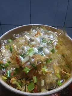 Hình ảnh bánh tráng mở hành 
