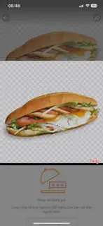 Hình ảnh Bánh mì pate - chả - trứng