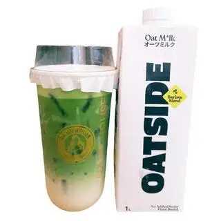 Hình ảnh Matcha Latte Oatsize trắng size L
