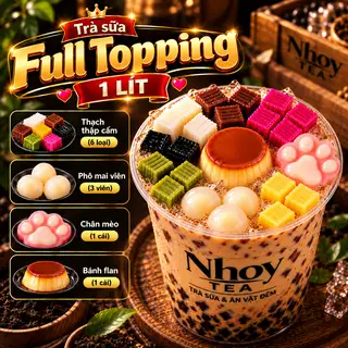 Hình ảnh Trà Sữa (Full Topping / 1 Lít)