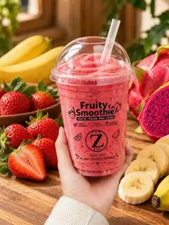 Hình ảnh Dragon strawberry Smoothie/ Dâu Thanh long chuối