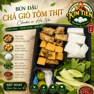 [Giòn Rụm] Bún đậu - Chả giò tôm thịt - 68.400 ₫ tại Bún Đậu Mắm Tôm Kim Tiền - Lê Đình Cẩn