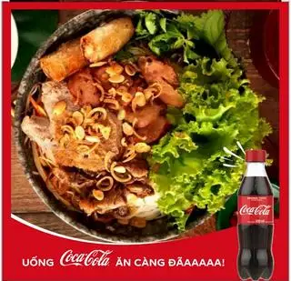 Hình ảnh bún trộn đặc biệt  + coca