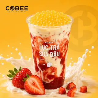 Lục Trà Sữa Dâu - 49.000 ₫ tại Cà Phê Cobee - Matcha & Cacao - Trần Xuân Soạn