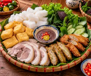 Hình ảnh Bún Đậu Thịt Chân Giò - Chả Cốm