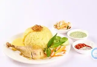 Hình ảnh cơm đùi gà luộc