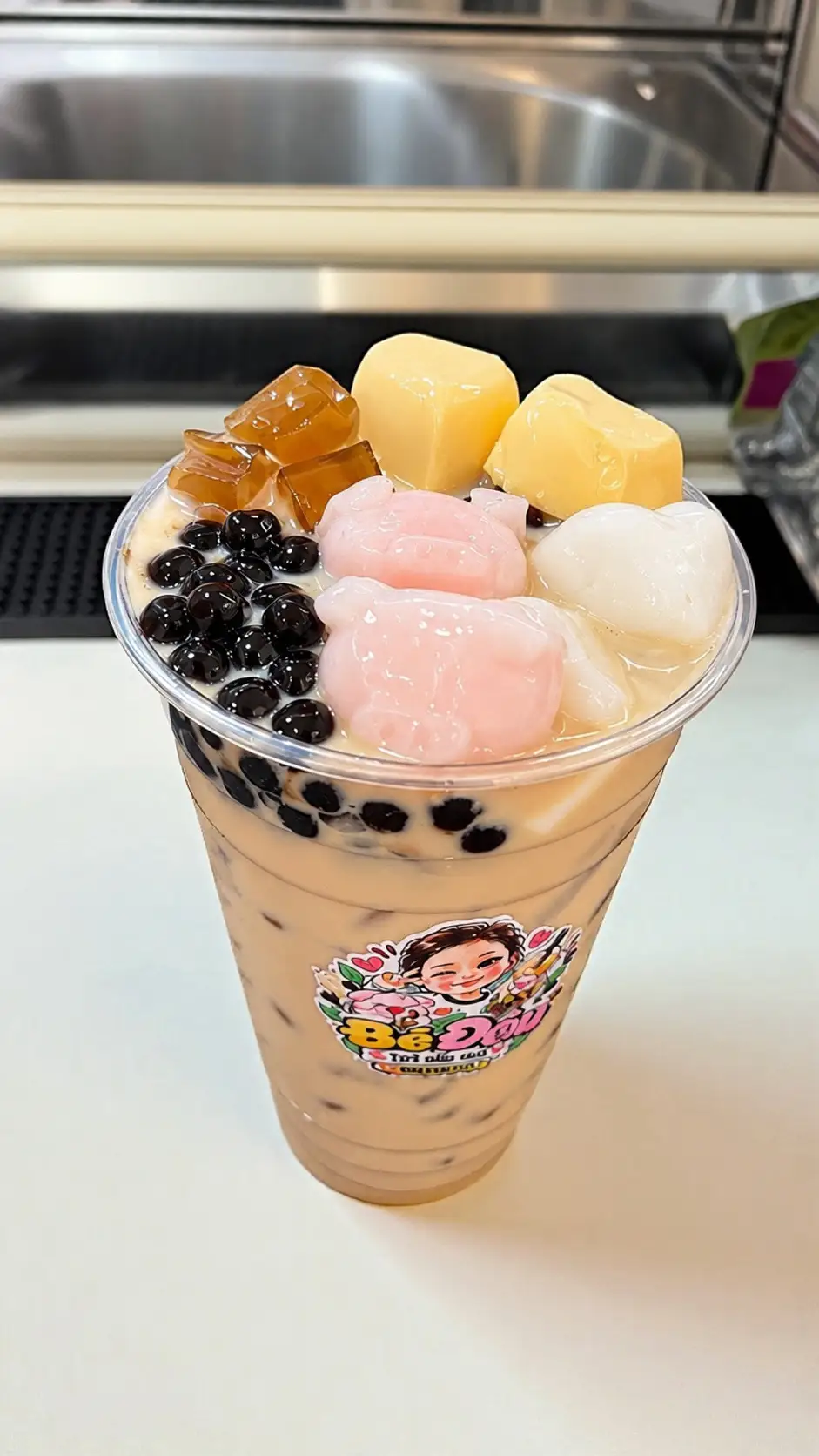 Hình ảnh Trà sữa Full topping 700ml