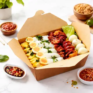 Bánh Hỏi - Thịt Xiên - 89.000 ₫ tại Bún Nước Tương Healthy - Nguyễn Thượng Hiền