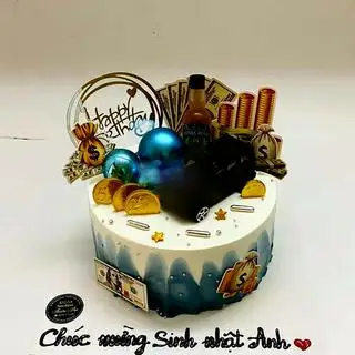 Hình ảnh Bánh sinh nhật Ô tô tiền tài
