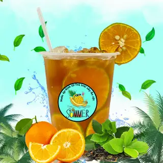 Hình ảnh Trà Cam Tươi Ly 1000ml 