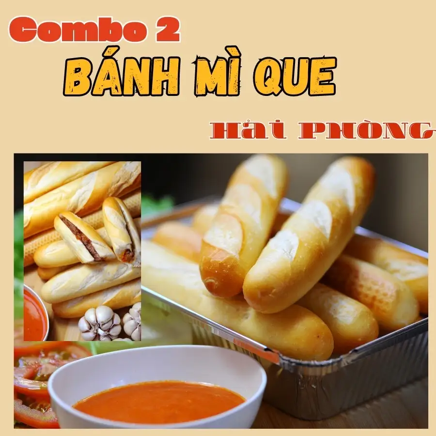 5 Bánh Mì Que Hải Phòng truyền thống nhân Pate cột đèn và Chà bông - 59.000 ₫ tại Bánh Mì Que Pate Cột Đèn Hải Phòng Chính Hiệu Mẹ Nấm - Nguyễn Hồng Đào