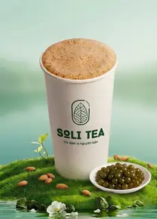 Hình ảnh TRÀ SỮA HẠNH NHÂN NGUYÊN LÁ