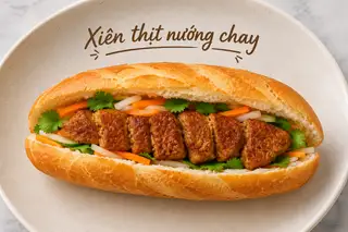 Hình ảnh Bánh mì xiên nướng
