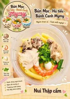 Nui thịt - mọc - trứng cút ( tặng 1 chai sâm lanh )  - 55.000 ₫ tại Bún Mọc, Hủ Tiếu & Bánh Canh My My - Lê Văn Duyệt