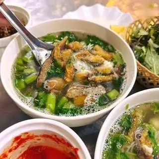 Hình ảnh Bánh đa trắng cá rán