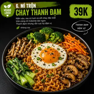 Hình ảnh Mì trộn chay thanh đạm
