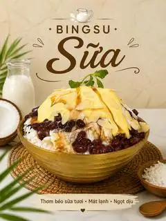 Bingsu Sữa - 138.000 ₫ tại 0°C Bingsu & Tea - Coffee - Đường Số 17A