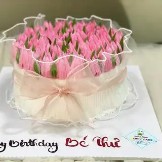 Bánh Kem hoa tuylip size 20CM( Mẫu tùy thời điểm) Mẫu ngẫu nhiên) - 395.000 ₫ tại Bánh Kem Merry Cake - Nơ Trang Long