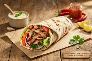 Hình ảnh Kebab cuộn - thịt heo 