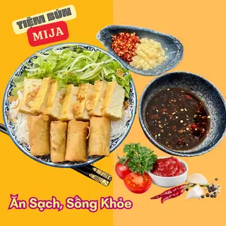 Bún nước tương Đậu hũ - Chả giò - 45.000 ₫ tại Mija - Bún Nước Tương - Lê Quang Định