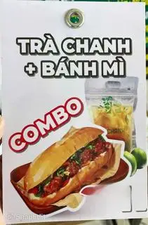 Hình ảnh Combo bánh mì thịt nướng +Trà chanh tươi 