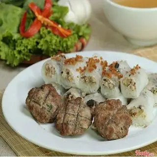 Hình ảnh Bánh cuốn nhân thịt chả viên