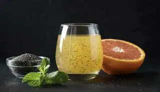 Hình ảnh Nước Ép Cam Hạt Chia