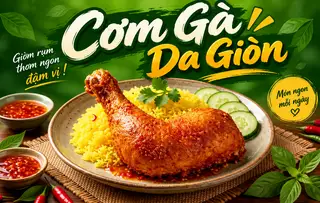 Hình ảnh Cơm Gà Da Giòn