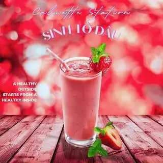Sinh Tố Dâu - 35.000 ₫ tại Calmette Station - Sinh tố, Matcha & Trà sữa - Đoàn Văn Bơ
