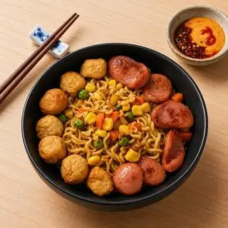 Hình ảnh Mỳ Trộn Xúc Xúc, Cá Viên