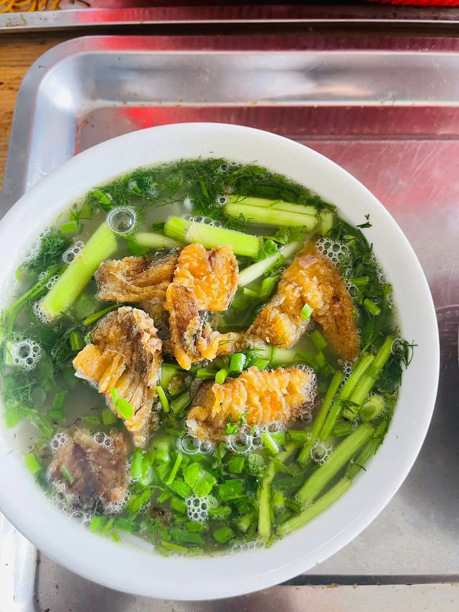 bún cá rô đồng + chả lá lốt - 50.000 ₫ tại Khôi 168 - Bún Cá & Canh Cá Rô Đồng Quỳnh Côi Thái Bình - Tây Hòa