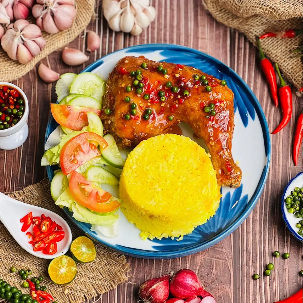 Cơm Gà Sốt Tiêu Xanh Lớn Plus - 66.000 ₫ tại Mamadeli - Cơm Gà & Mì Ý - Trần Xuân Soạn