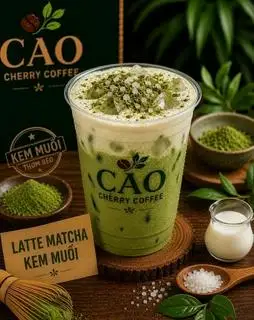 Hình ảnh Latte matcha kem muối