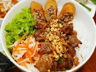 Bún Thịt Nướng Chả Giò - 60.000 ₫ tại  Quán Cô Huệ - Cơm Trưa & Bún Thịt Nướng - Võ Văn Tần