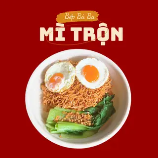 Mì trộn ốp la 2 trứng - 35.000 ₫ tại Mì Trộn & Bánh Ướt Lòng Gà Bếp Bà Ba - Nguyễn Tư Nghiêm