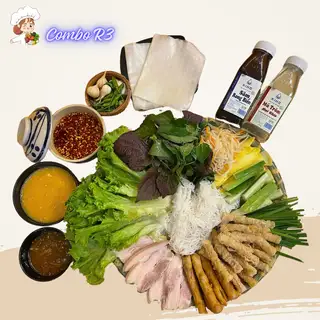 Hình ảnh R3. Mẹt Nem + Thịt Luộc (2 Người Kèm Bún) + 2 Nước Tự Chọn