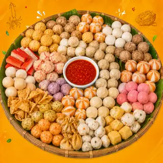 Hình ảnh Combo 25 loại cá viên sốt mắm tỏi Đặt Biệt