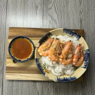 BÚN THÁI TRỘN TÔM  - 65.000 ₫ tại Bún Thái Trộn Hỷ Hỷ - Trần Quốc Toản
