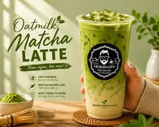 Hình ảnh Oatmilk Matcha Kem Muối