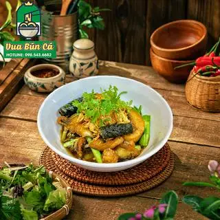 Hình ảnh Bún cá trộn đầy đủ