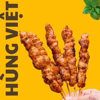 Hình ảnh Thịt Xiên Nướng Than Hoa/cây